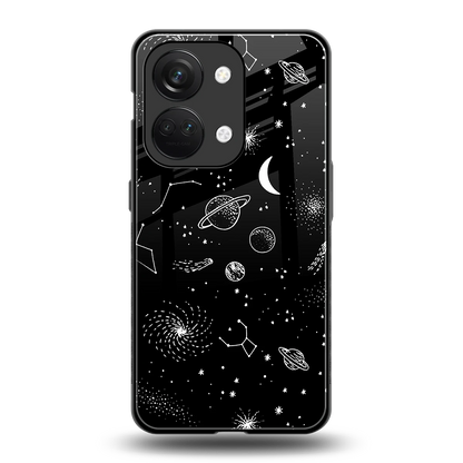 Cosmic Dreams back phone cover | glass case for oneplus nord 3