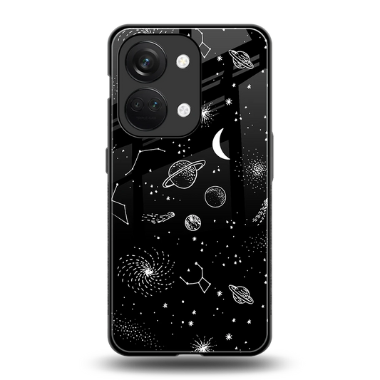 Cosmic Dreams back phone cover | glass case for oneplus nord 3