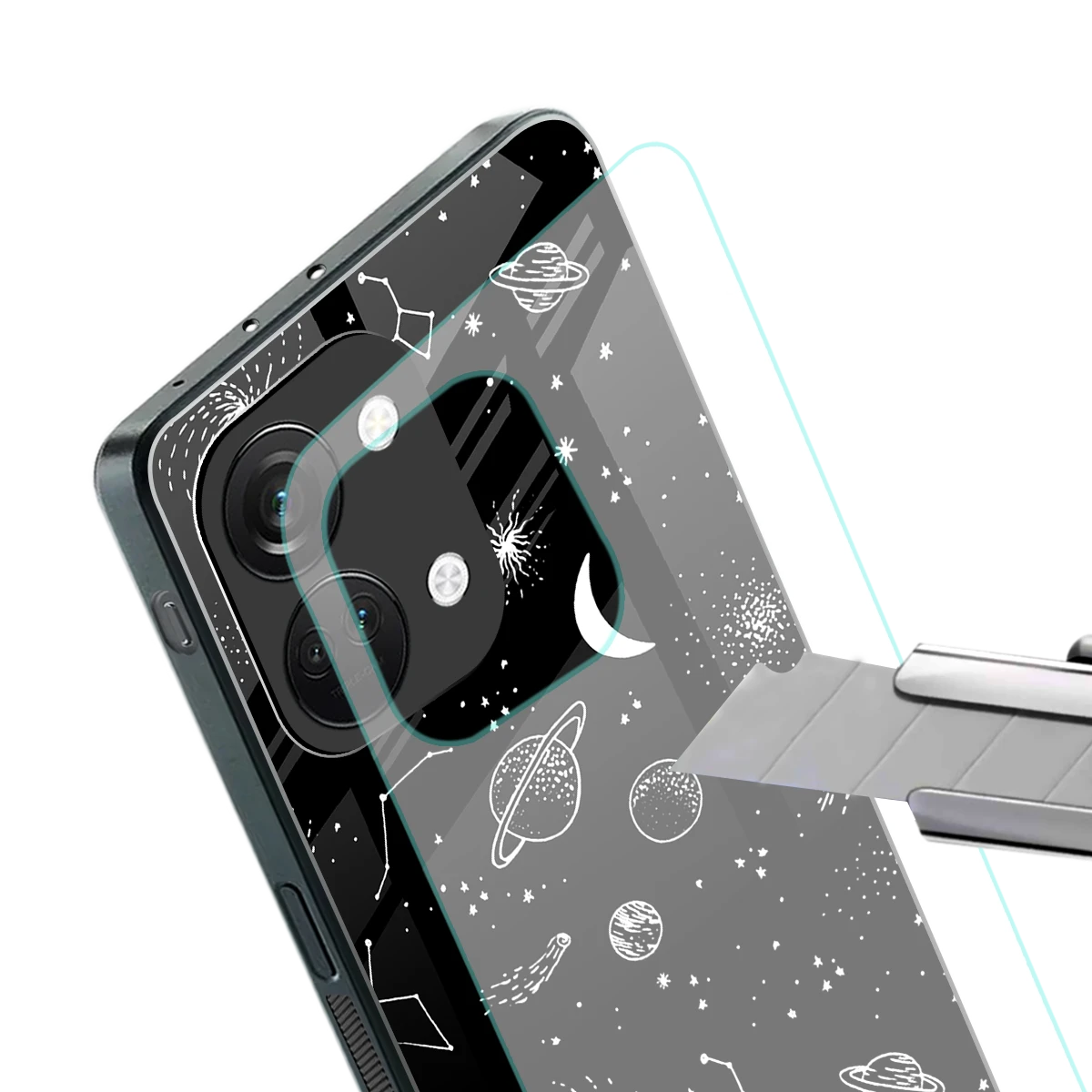 Cosmic Dreams stylish phone case for oneplus nord 3 | glossy glass and slim fit