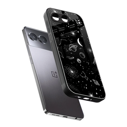 Cosmic Dreams sleek oneplus nord 4 cover with tempered glass back and TPU edges