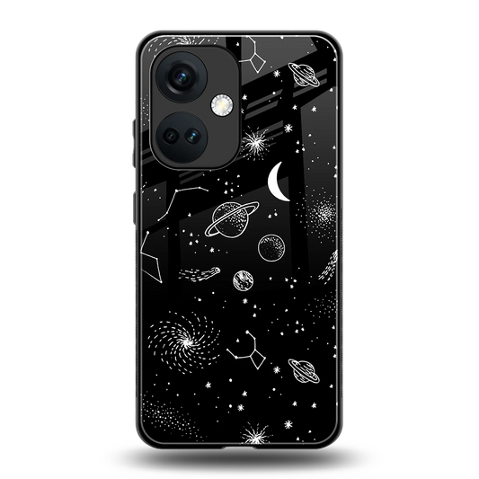 Cosmic Dreams back phone cover | glass case for oneplus nord ce 3