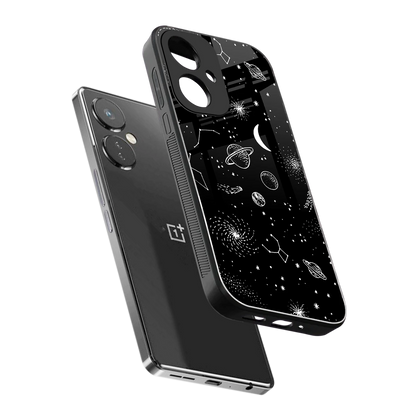 Cosmic Dreams sleek oneplus nord ce 3 cover with tempered glass back and TPU edges