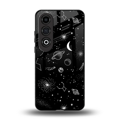 Cosmic Dreams back phone cover | glass case for oneplus nord ce 4
