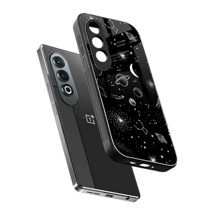 Cosmic Dreams sleek oneplus nord ce 4 cover with tempered glass back and TPU edges