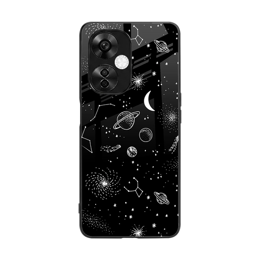Cosmic Dreams back phone cover | glass case for oneplus nord ce 3 lite