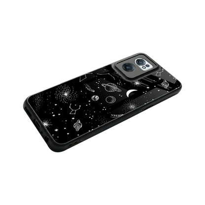 Cosmic Dreams stylish phone case for oneplus nord ce 2 | glossy glass and slim fit