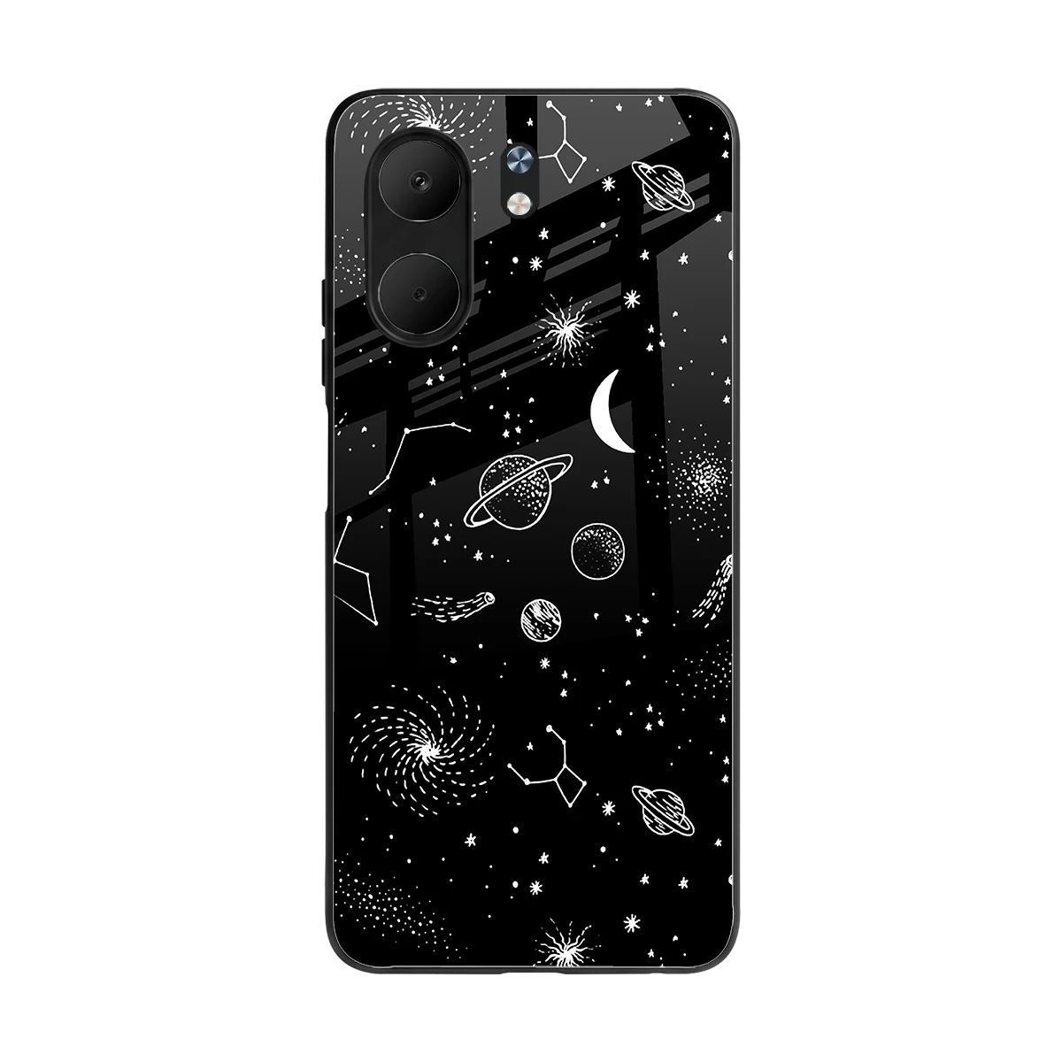 Cosmic Dreams back phone cover | glass case for oppo a5x 5g