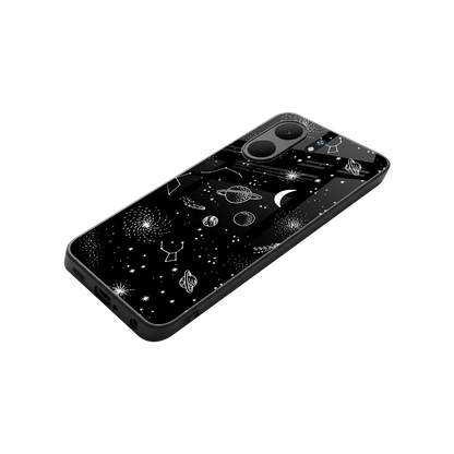 Cosmic Dreams stylish phone case for oppo a5x 5g | glossy glass and slim fit