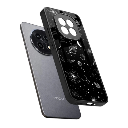Cosmic Dreams sleek oppo f29 pro 5g cover with tempered glass back and TPU edges