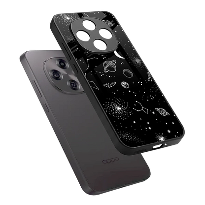 Cosmic Dreams sleek oppo f31 pro 5g cover with tempered glass back and TPU edges