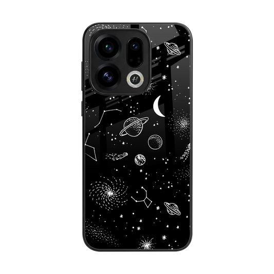 Cosmic Dreams back phone cover | glass case for oppo find x9