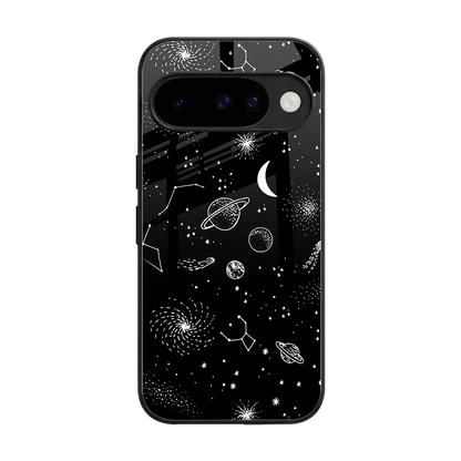 Cosmic Dreams back phone cover | glass case for google pixel 10