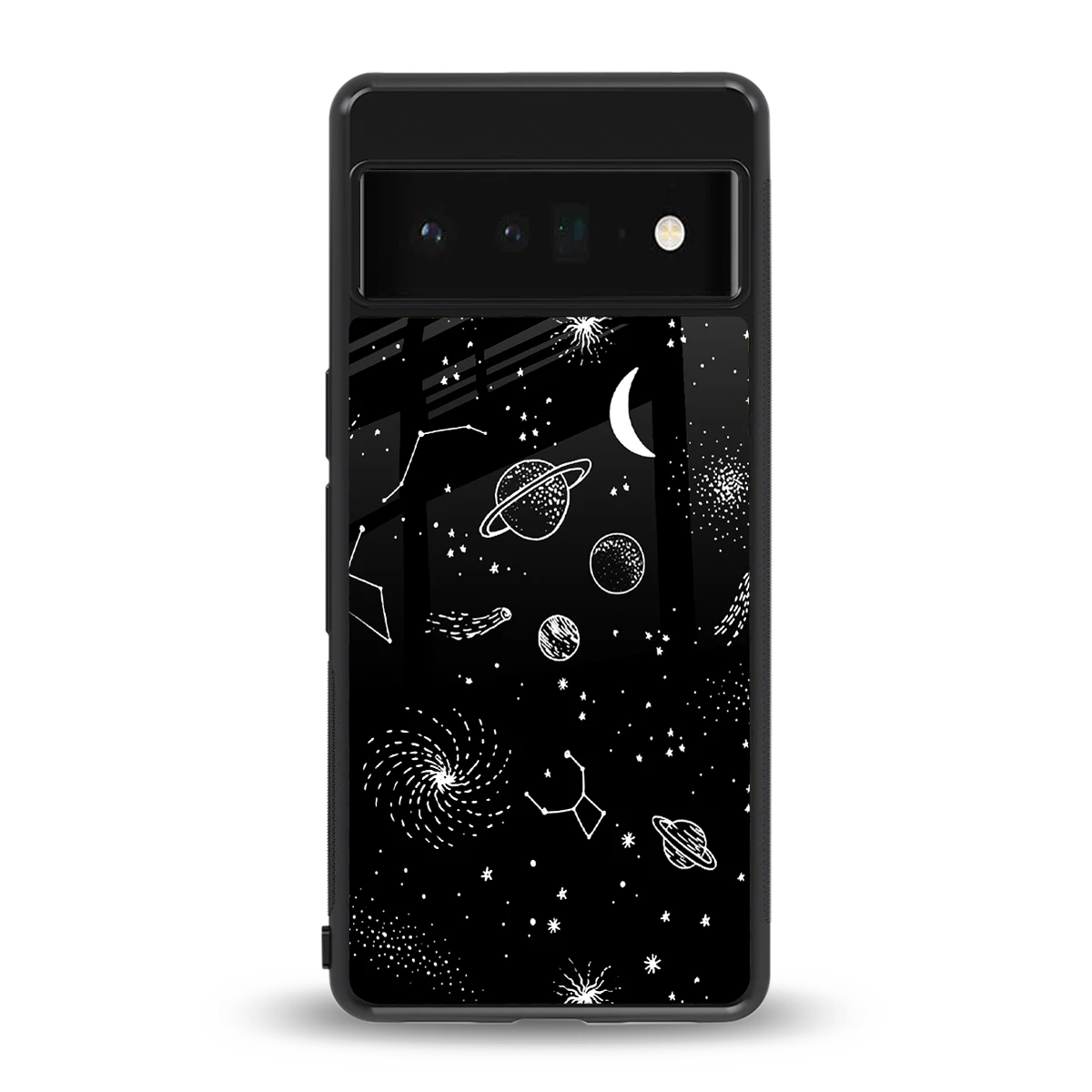 Cosmic Dreams back phone cover | glass case for google pixel 6 pro