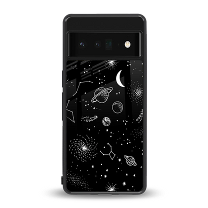 Cosmic Dreams back phone cover | glass case for google pixel 6 pro