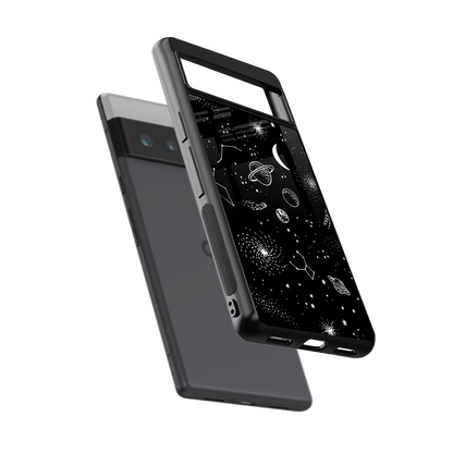 Cosmic Dreams sleek google pixel 6 pro cover with tempered glass back and TPU edges