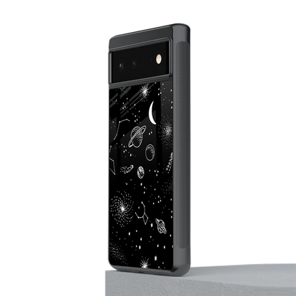 Cosmic Dreams stylish phone case for google pixel 6 | glossy glass and slim fit