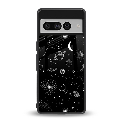 Cosmic Dreams back phone cover | glass case for google pixel 7 pro