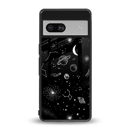 Cosmic Dreams back phone cover | glass case for google pixel 7
