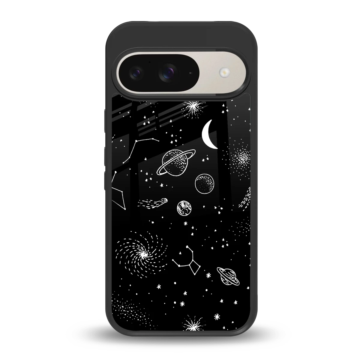 Cosmic Dreams back phone cover | glass case for google pixel 9
