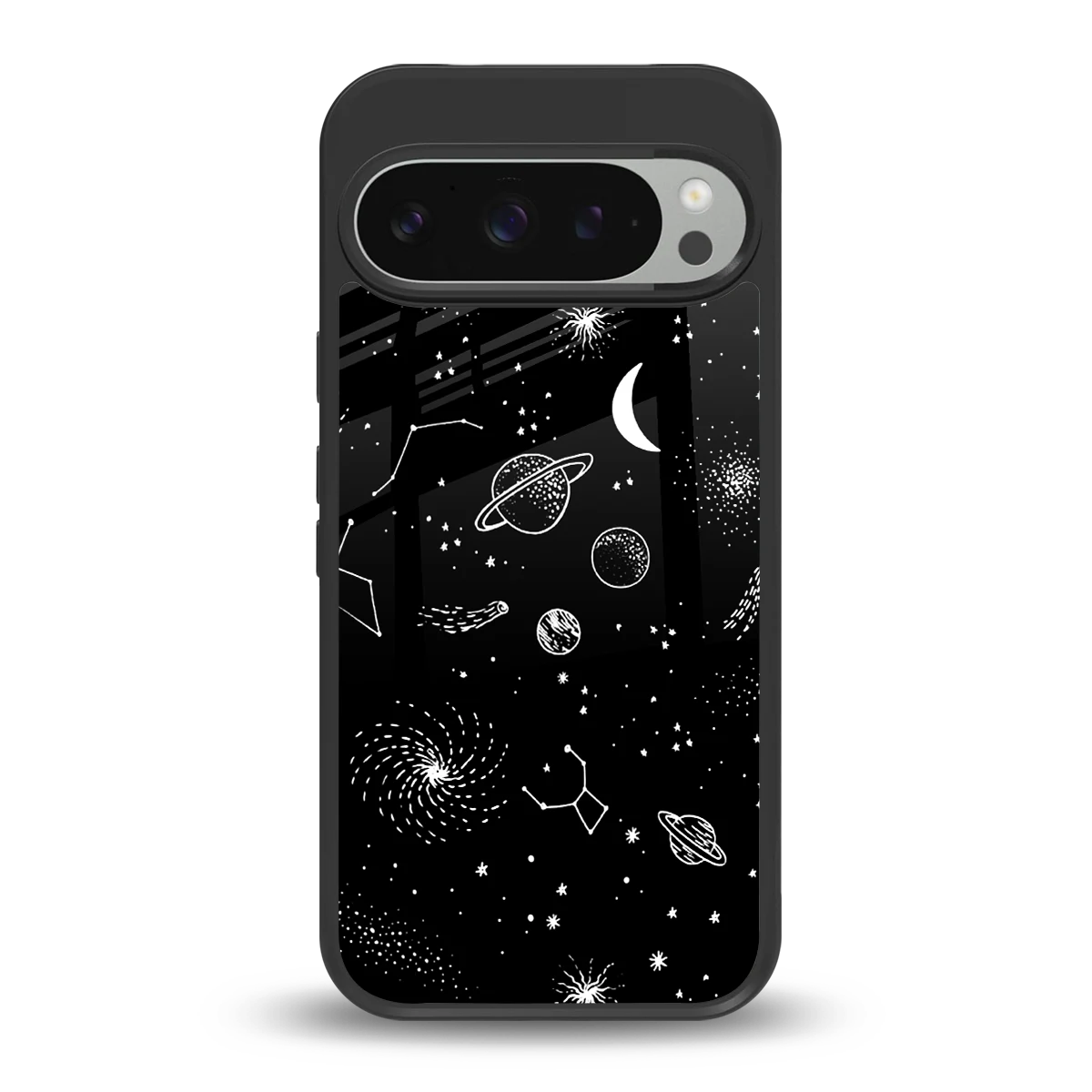 Cosmic Dreams back phone cover | glass case for google pixel 9 pro