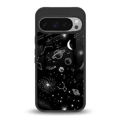 Cosmic Dreams back phone cover | glass case for google pixel 9 pro