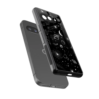 Cosmic Dreams sleek google pixel 10a cover with tempered glass back and TPU edges