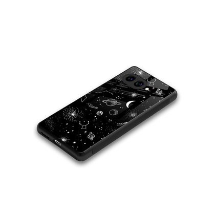 Cosmic Dreams stylish phone case for google pixel 10a | glossy glass and slim fit