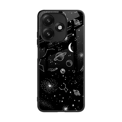 Cosmic Dreams back phone cover | glass case for redmi 12 5g