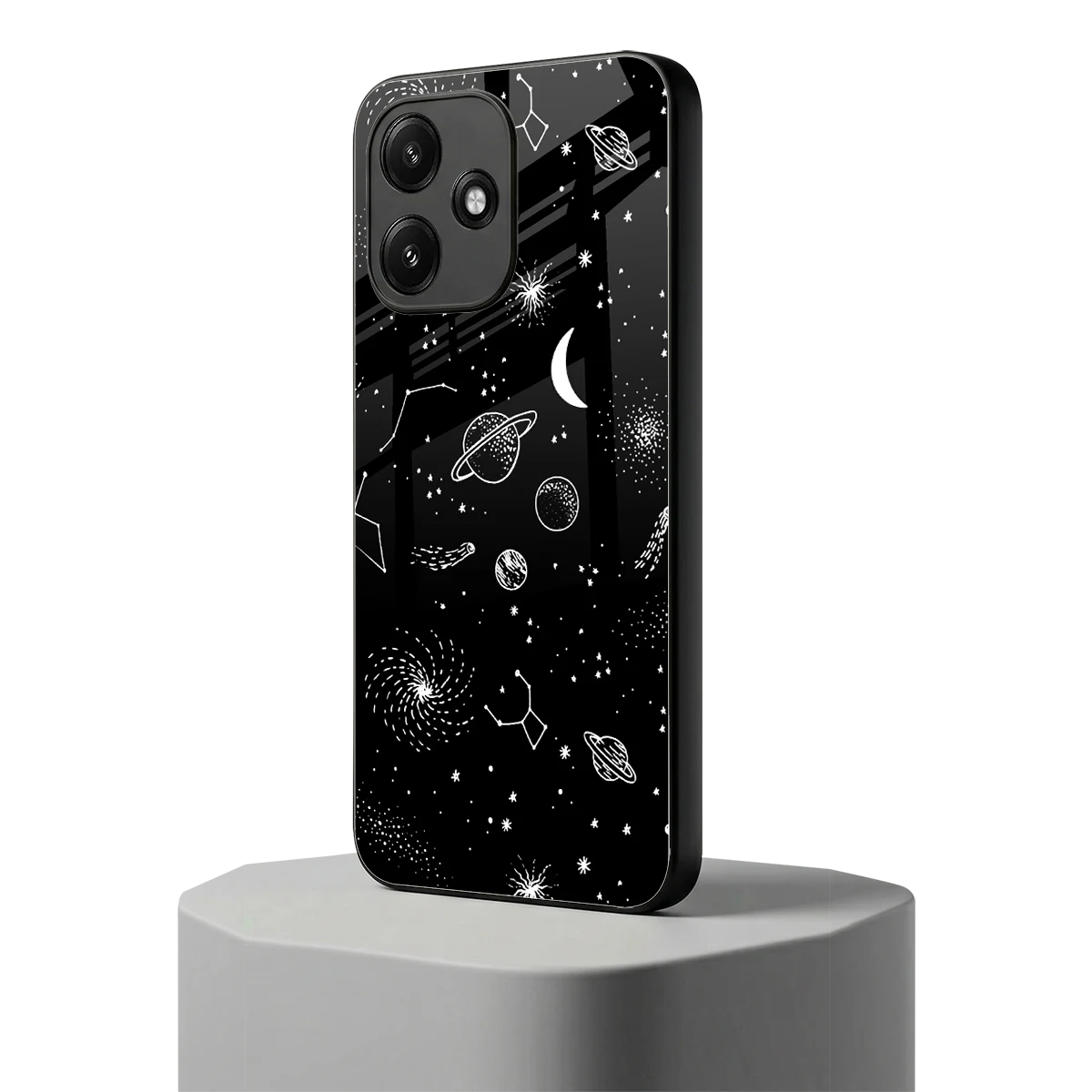 Cosmic Dreams redmi 12 5g mobile cover | shockproof glass phone case