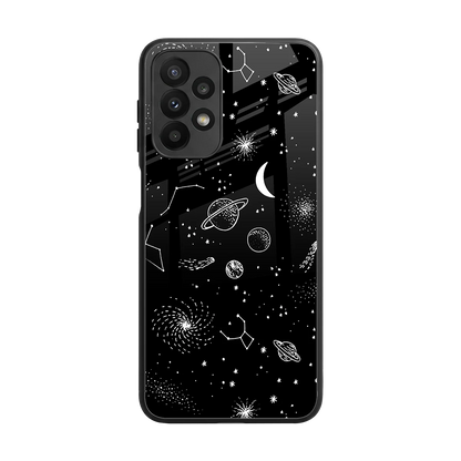 Cosmic Dreams back phone cover | glass case for samsung galaxy a23