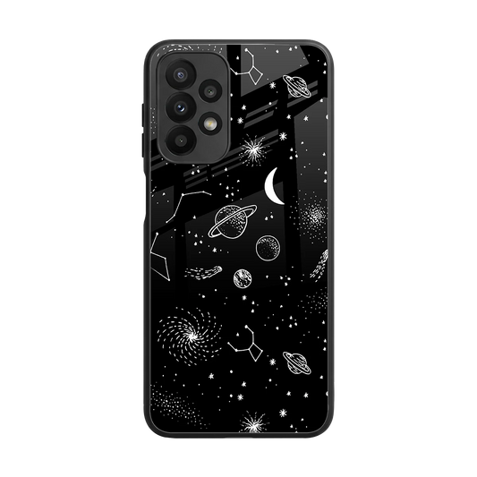 Cosmic Dreams back phone cover | glass case for samsung galaxy a23