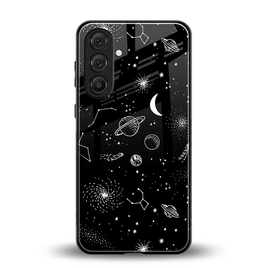 Cosmic Dreams back phone cover | glass case for samsung galaxy m36 5g