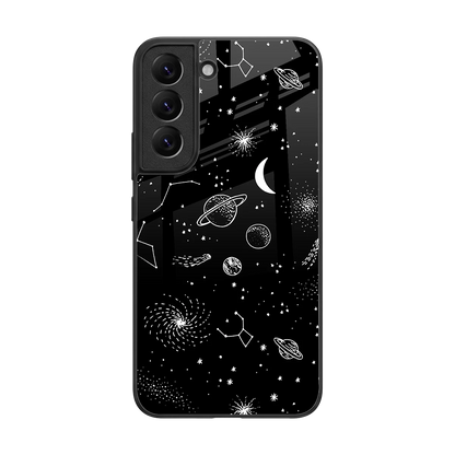 Cosmic Dreams back phone cover | glass case for samsung galaxy s22