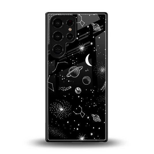 Cosmic Dreams back phone cover | glass case for samsung galaxy s25 ultra