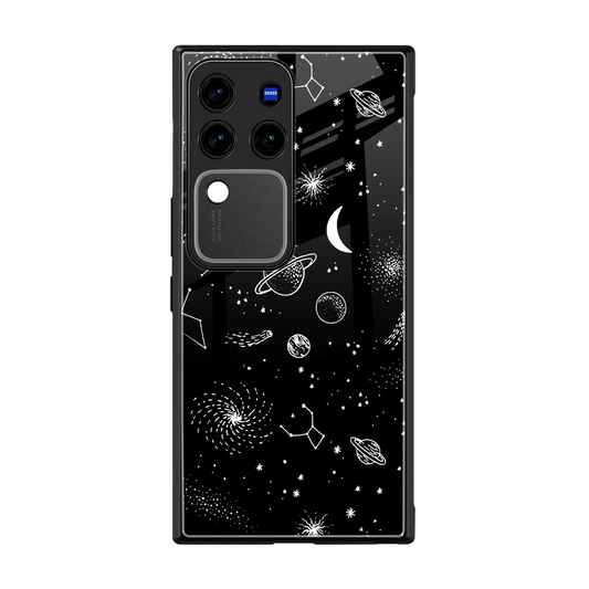 Cosmic Dreams back phone cover | glass case forvivo v30 pro