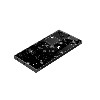 Cosmic Dreams stylish phone case for vivo v30 | glossy glass and slim fit
