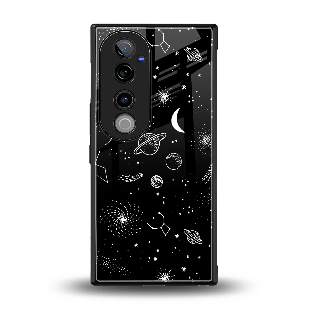 Cosmic Dreams back phone cover | glass case for vivo v40 pro