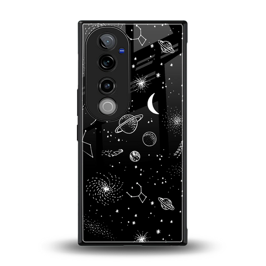 Cosmic Dreams back phone cover | glass case for vivo v40 pro