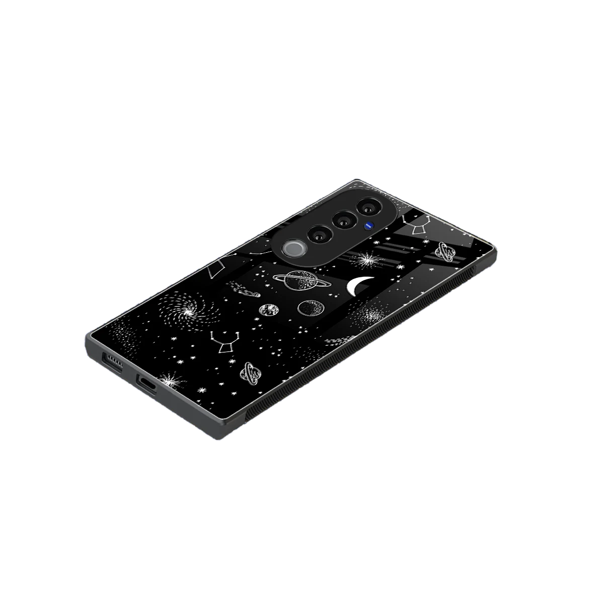 Cosmic Dreams stylish phone case for vivo v40 pro | glossy glass and slim fit