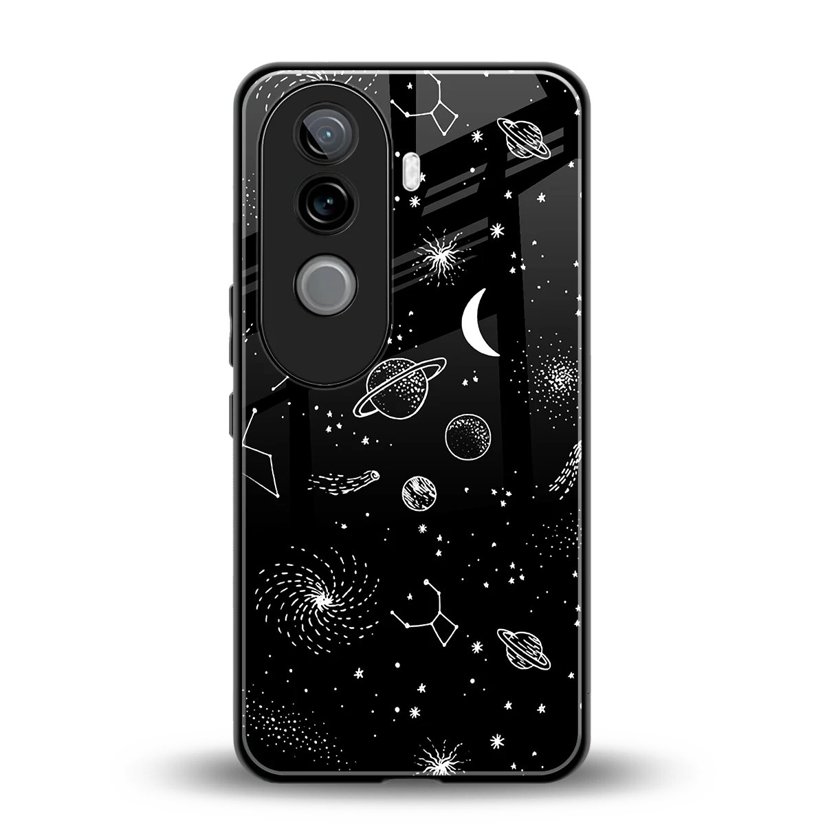 Cosmic Dreams back phone cover | glass case for vivo v40e
