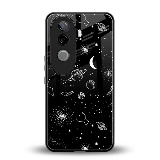Cosmic Dreams back phone cover | glass case for vivo v40e