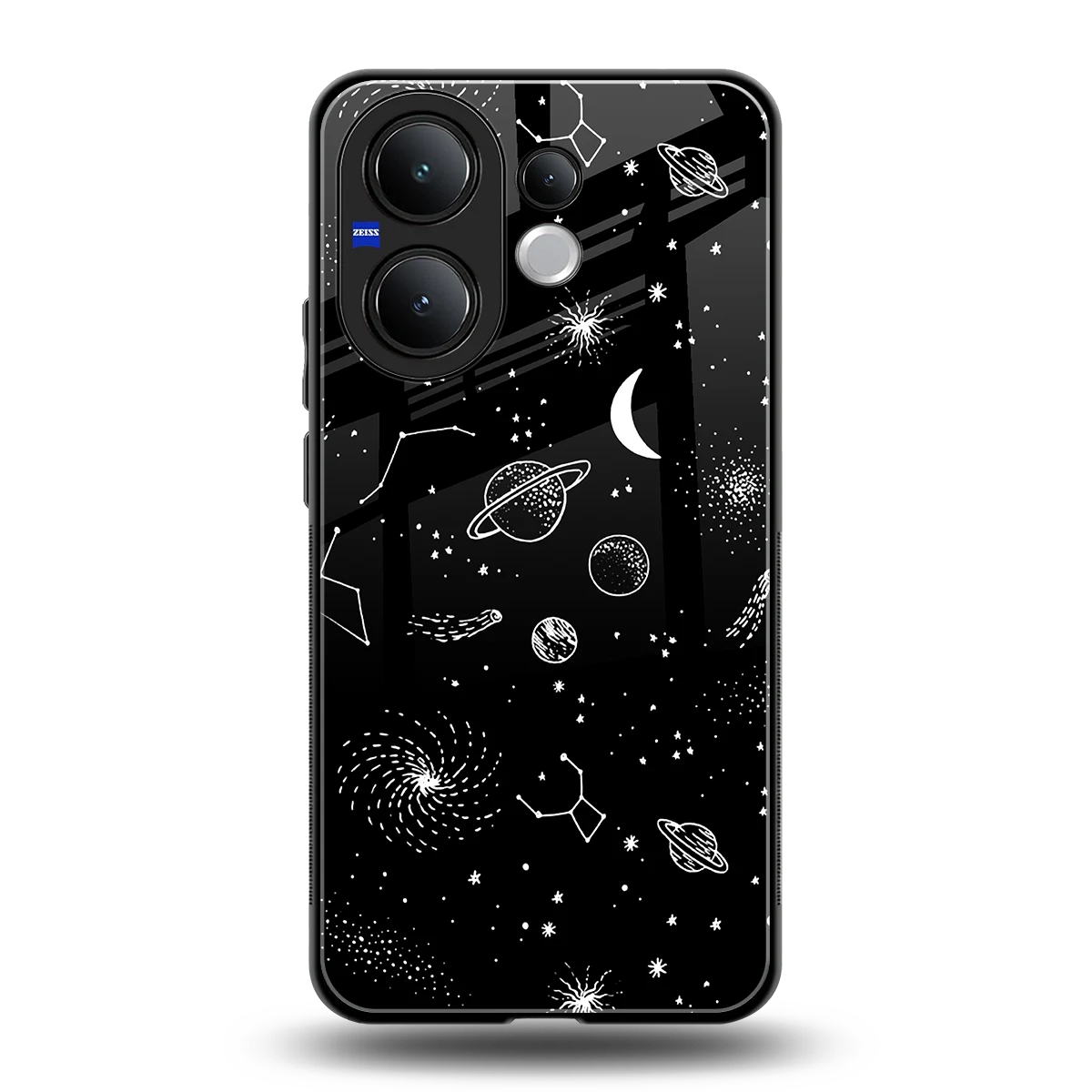 Cosmic Dreams back phone cover | glass case for vivo v60