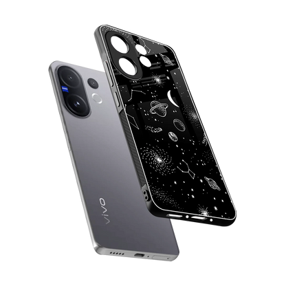 Cosmic Dreams sleek vivo v60 cover with tempered glass back and TPU edges