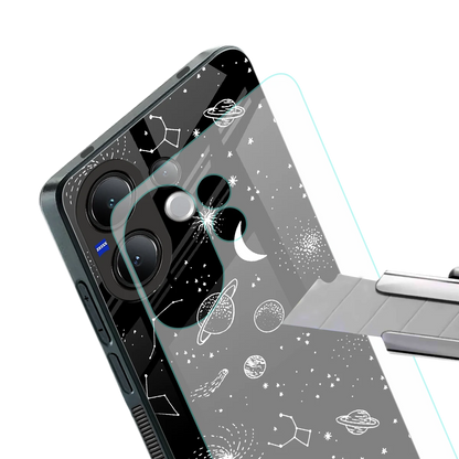 Cosmic Dreams stylish phone case for vivo v60 | glossy glass and slim fit