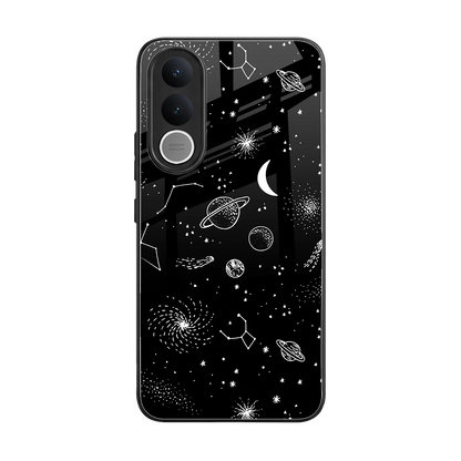 Cosmic Dreams back phone cover | glass case for vivo v70 fe