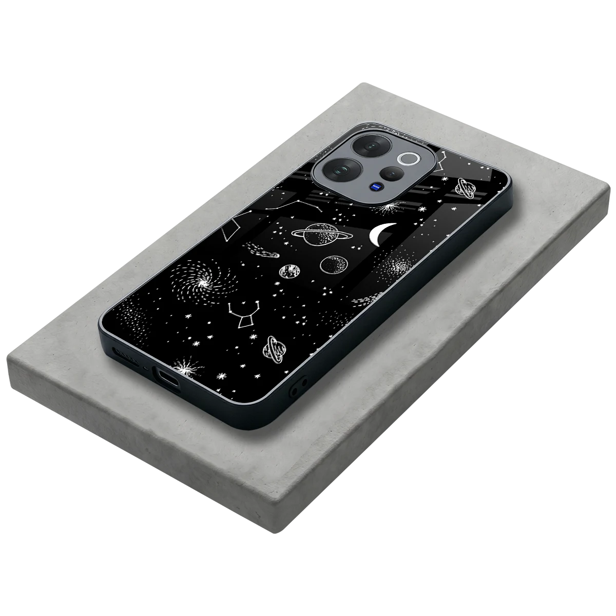 Cosmic Dreams stylish phone case for vivo v70 elite | glossy glass and slim fit