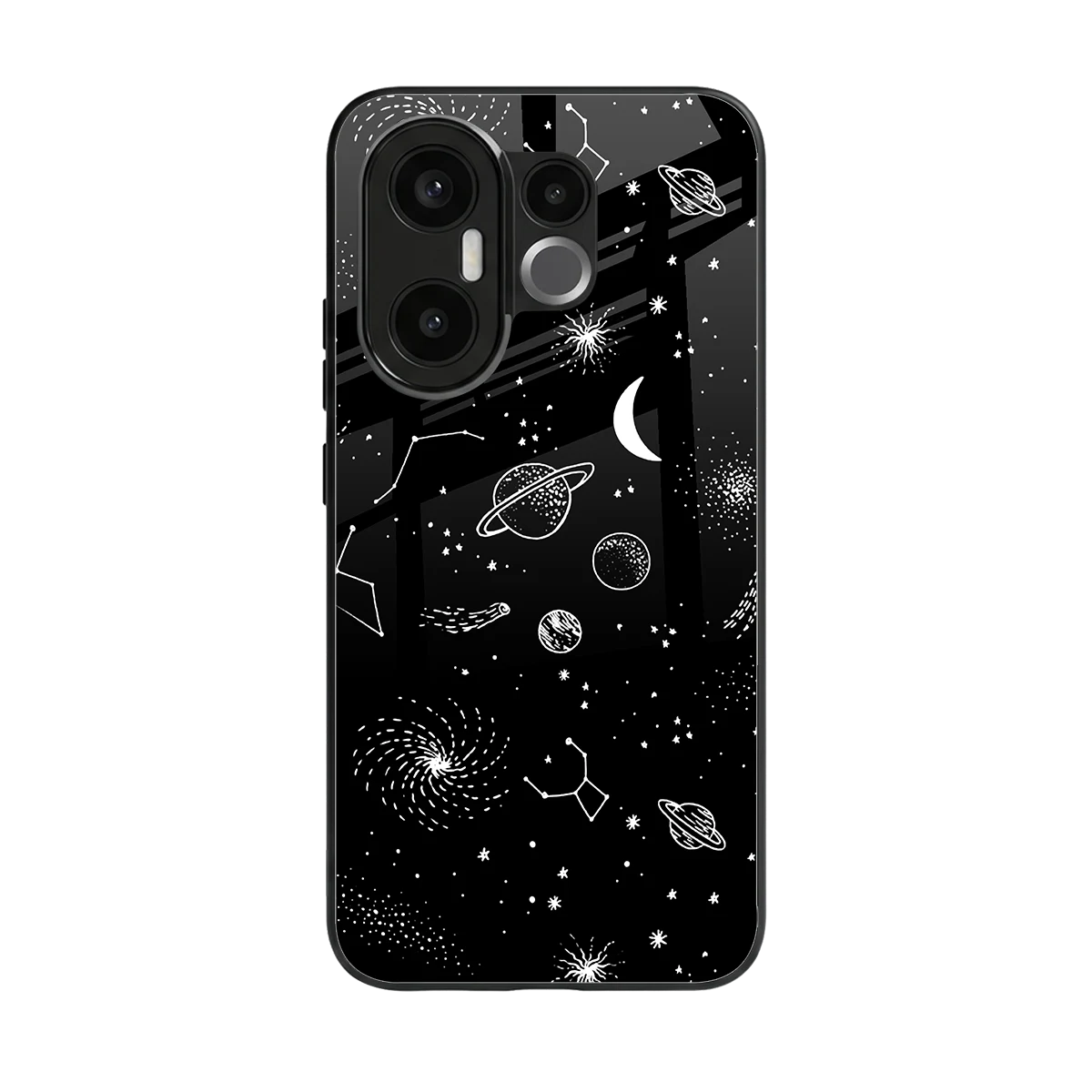 Cosmic Dreams back phone cover | glass case for vivo x200 fe
