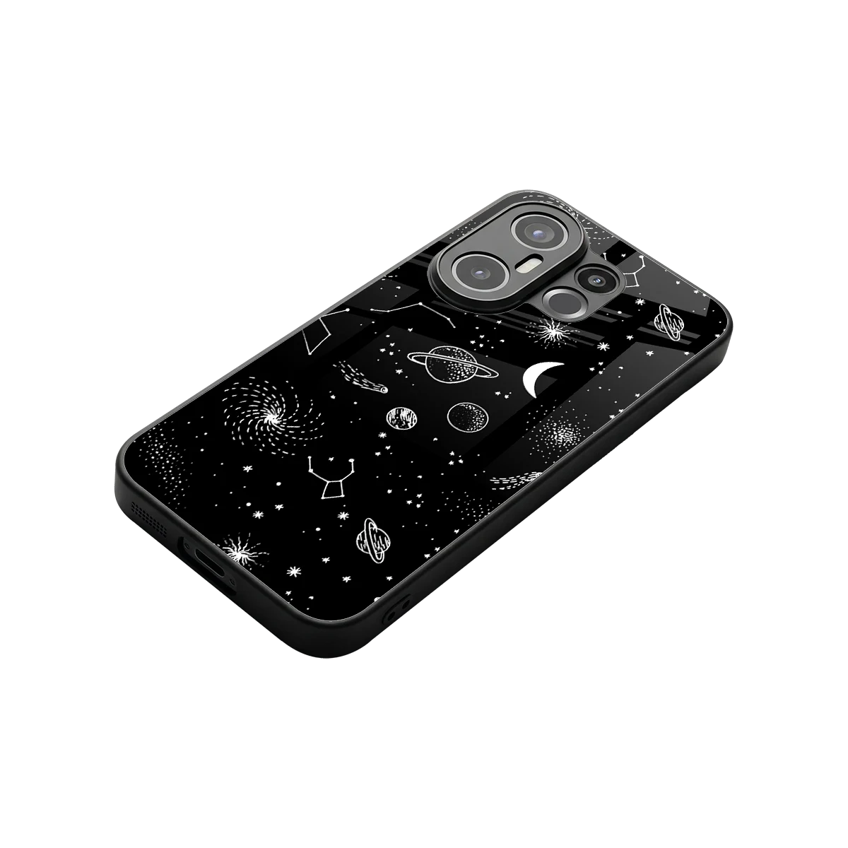 Cosmic Dreams stylish phone case for vivo x200 fe | glossy glass and slim fit