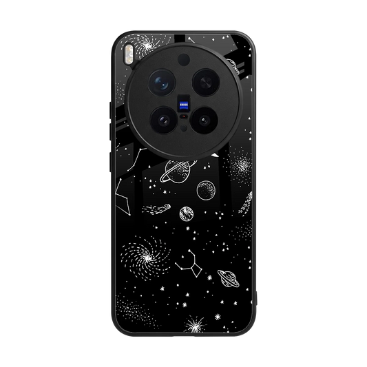 Cosmic Dreams back phone cover | glass case for vivo x300 pro