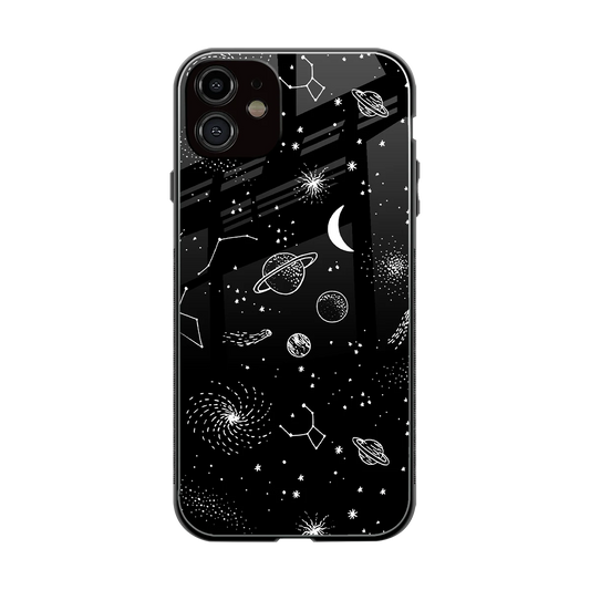 Cosmic Dreams back phone cover | glass case for iphone 12